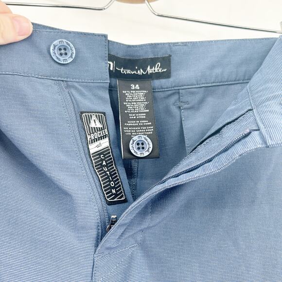 Travis Mathew Mens Beck Stretch Casual Outdoor Chino Bermuda Golf Shorts Size 34 - Picture 6 of 7